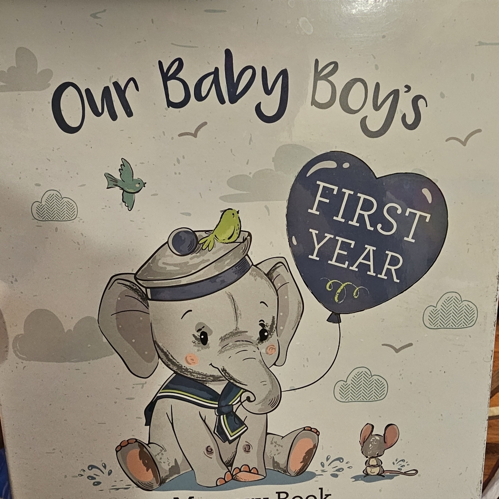 Baby Boy's First Year Memory Book
